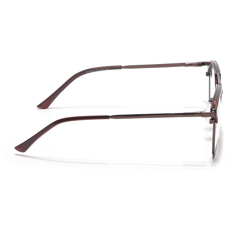 Eyejack Turbo Shine Brown Wayfarer Eyeglasses for Men & Women (202432CL927-C10)