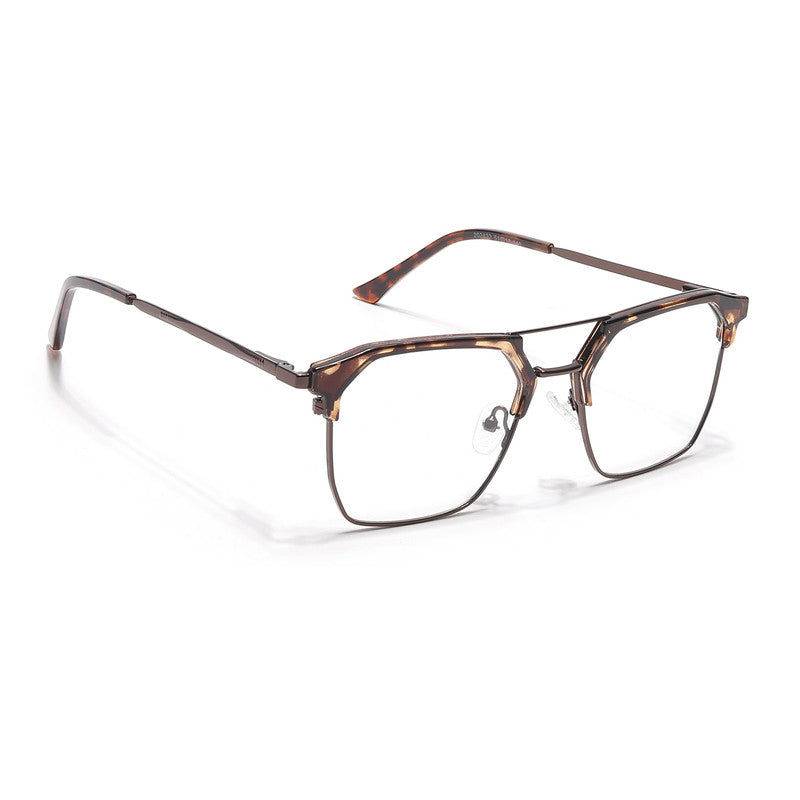 Eyejack Turbo Demi Brown Wayfarer Eyeglasses for Men & Women (202432CL928-C11)
