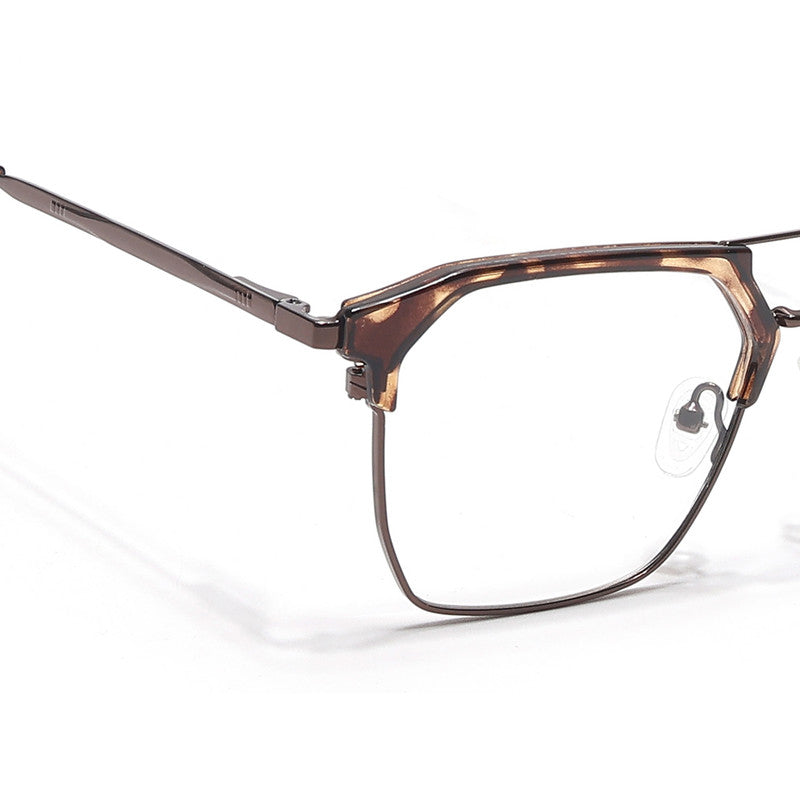 Eyejack Turbo Demi Brown Wayfarer Eyeglasses for Men & Women (202432CL928-C11)