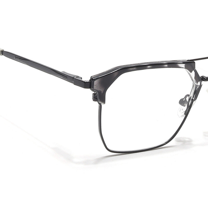 Eyejack Turbo Black & White Wayfarer Eyeglasses for Men & Women (202432CL929-C12)