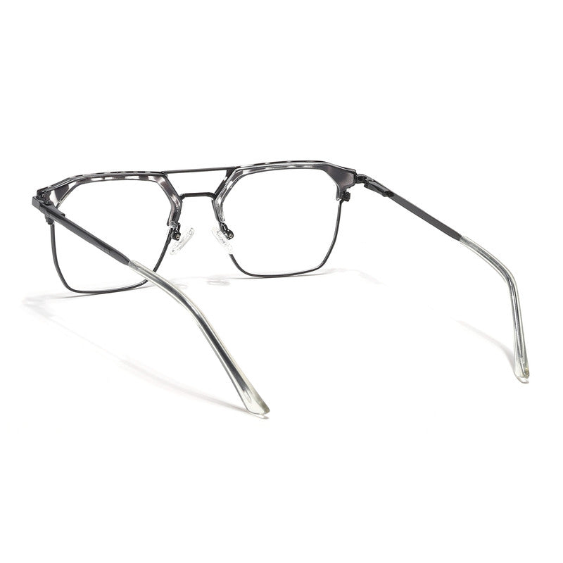 Eyejack Turbo Black & White Wayfarer Eyeglasses for Men & Women (202432CL929-C12)