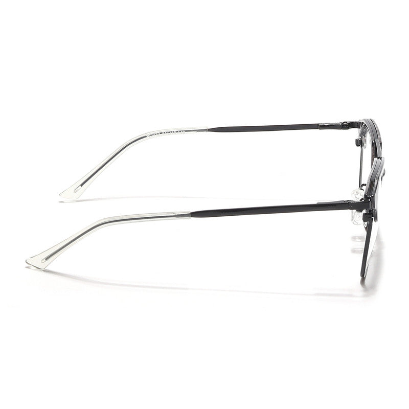 Eyejack Turbo Black & White Wayfarer Eyeglasses for Men & Women (202432CL929-C12)