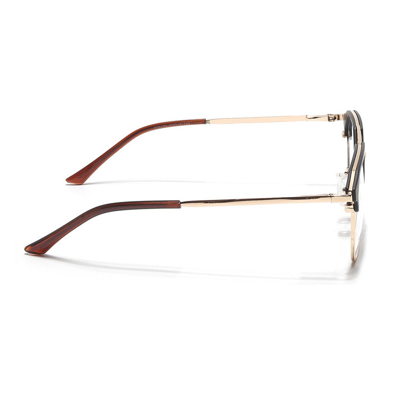 Eyejack Turbo Black & Golden Wayfarer Eyeglasses for Men & Women (202433CL931-C2)