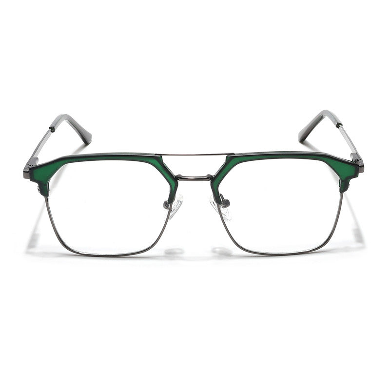 Eyejack Turbo Green & Black Wayfarer Eyeglasses for Men & Women (202433CL933-C4)