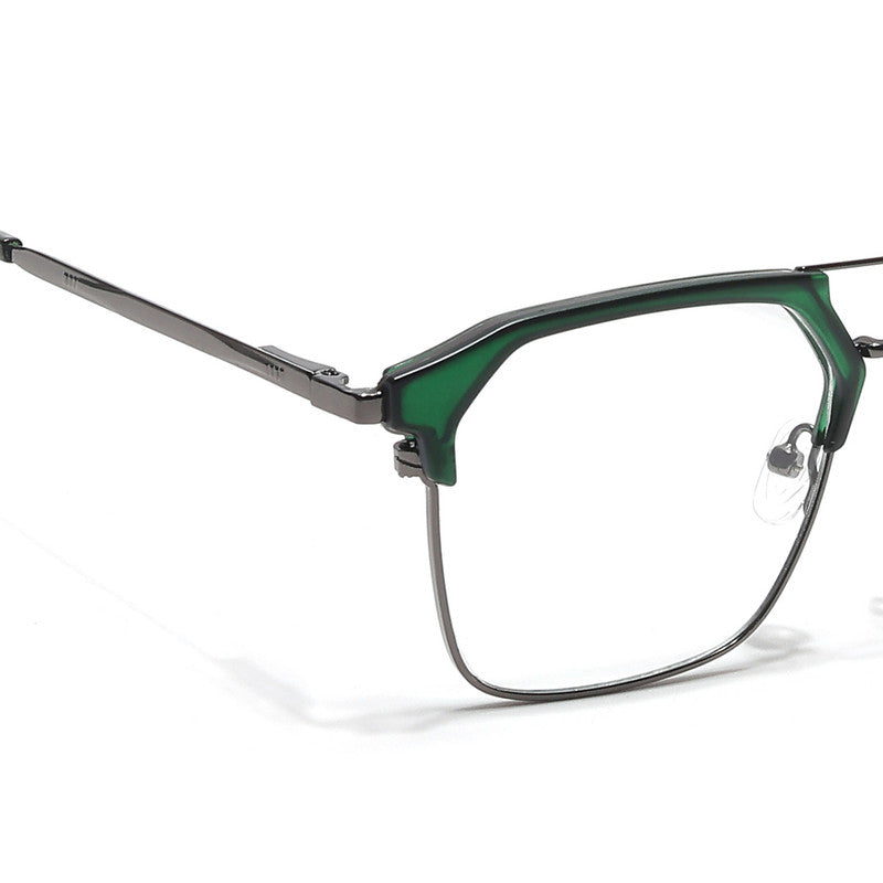 Eyejack Turbo Green & Black Wayfarer Eyeglasses for Men & Women (202433CL933-C4)