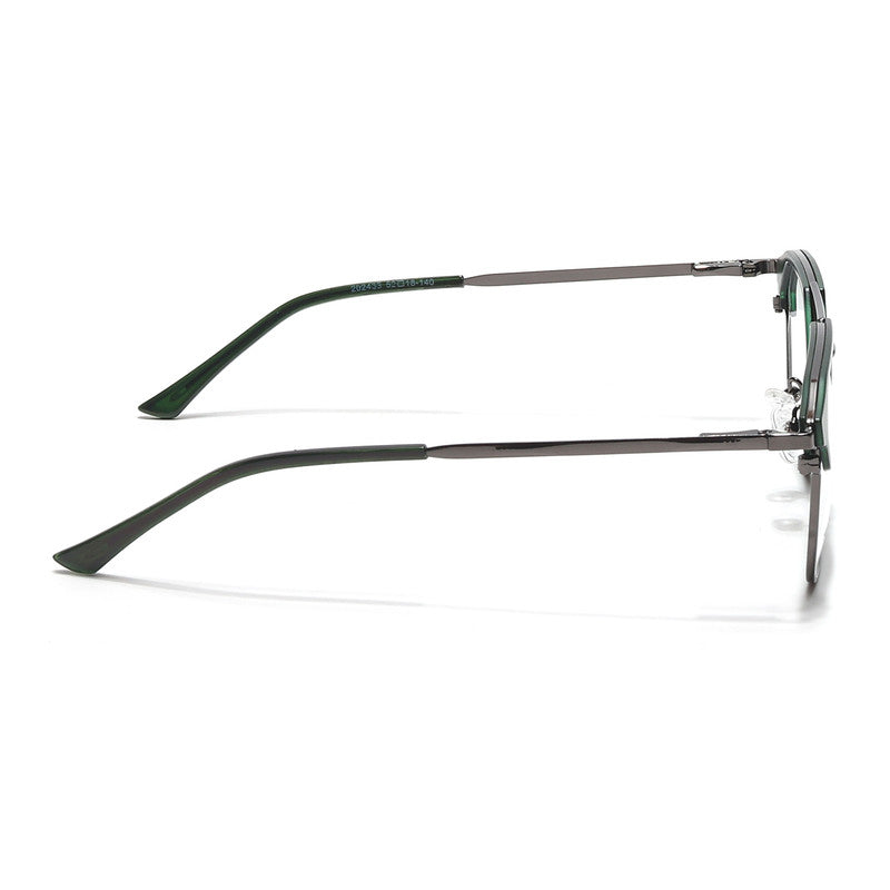 Eyejack Turbo Green & Black Wayfarer Eyeglasses for Men & Women (202433CL933-C4)