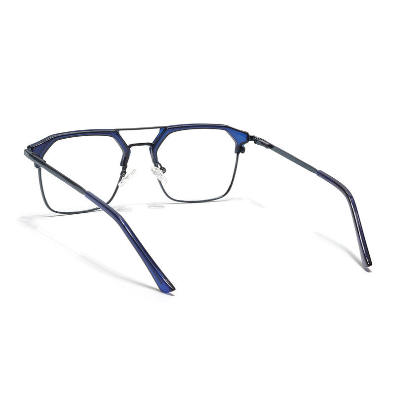 Eyejack Turbo Shine Blue Wayfarer Eyeglasses for Men & Women (202433CL934-C5)