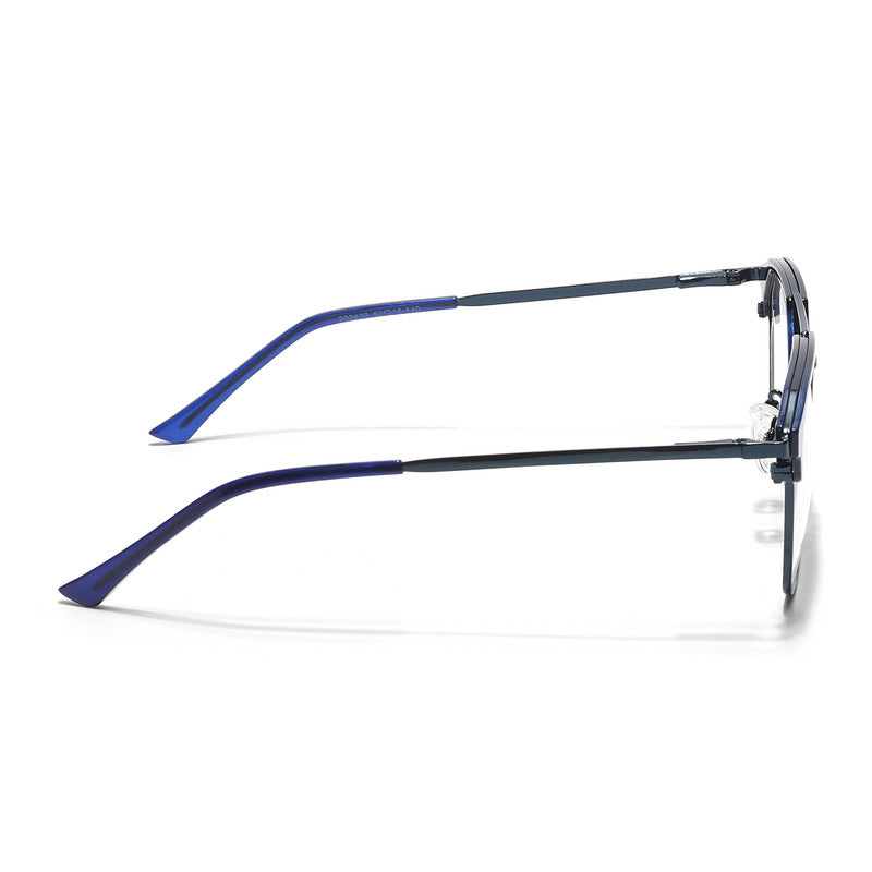 Eyejack Turbo Shine Blue Wayfarer Eyeglasses for Men & Women (202433CL934-C5)