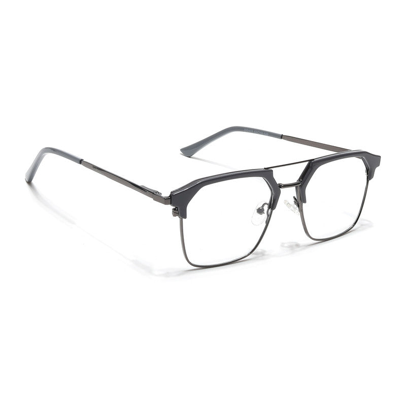 Eyejack Turbo Grey & Black Wayfarer Eyeglasses for Men & Women (202433CL935-C6)