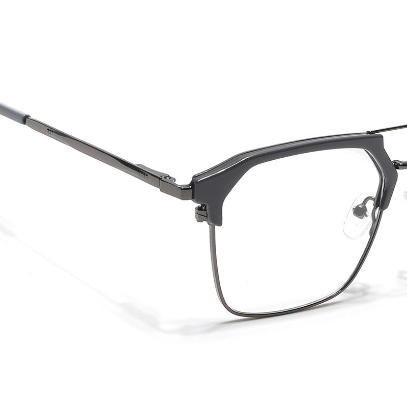 Eyejack Turbo Grey & Black Wayfarer Eyeglasses for Men & Women (202433CL935-C6)