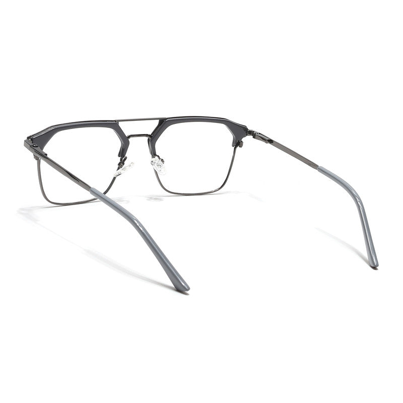 Eyejack Turbo Grey & Black Wayfarer Eyeglasses for Men & Women (202433CL935-C6)