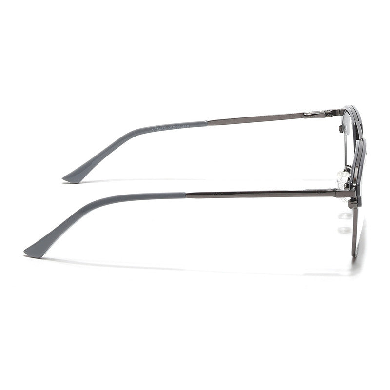 Eyejack Turbo Grey & Black Wayfarer Eyeglasses for Men & Women (202433CL935-C6)