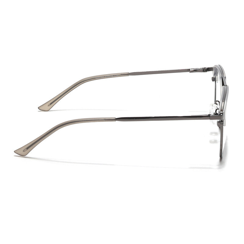 Eyejack Turbo Light Grey & Black Wayfarer Eyeglasses for Men & Women (202433CL936-C7)