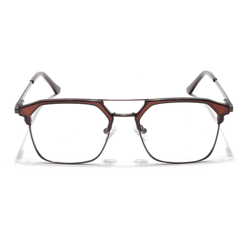 Eyejack Turbo Shine Brown Wayfarer Eyeglasses for Men & Women (202433CL939-C10)