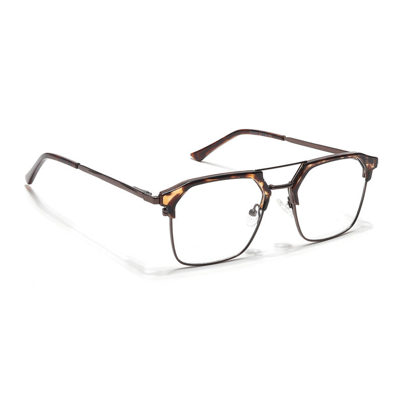Eyejack Turbo Demi Brown Wayfarer Eyeglasses for Men & Women (202433CL940-C11)