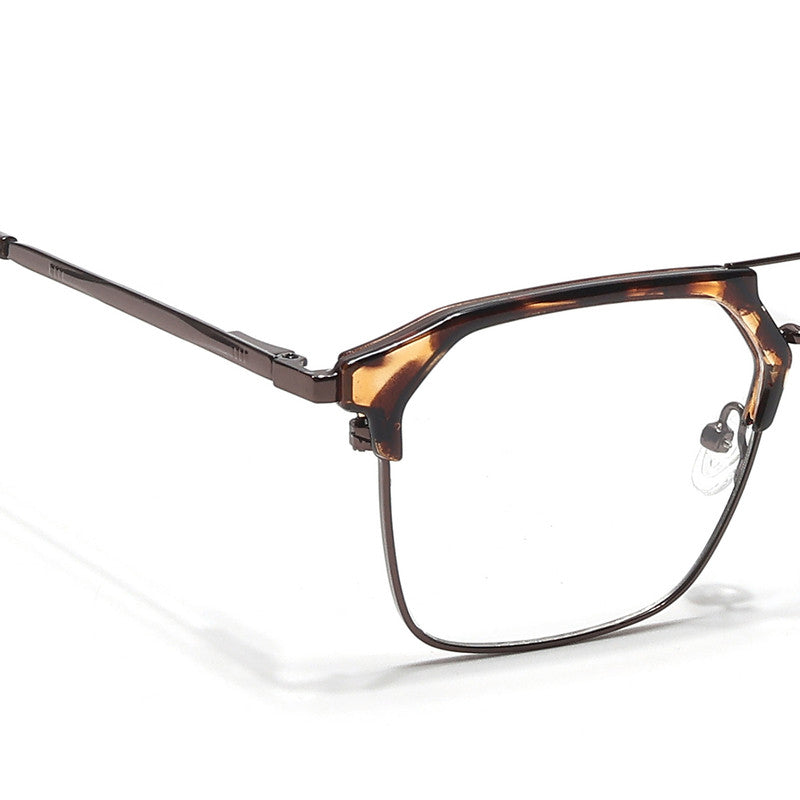 Eyejack Turbo Demi Brown Wayfarer Eyeglasses for Men & Women (202433CL940-C11)