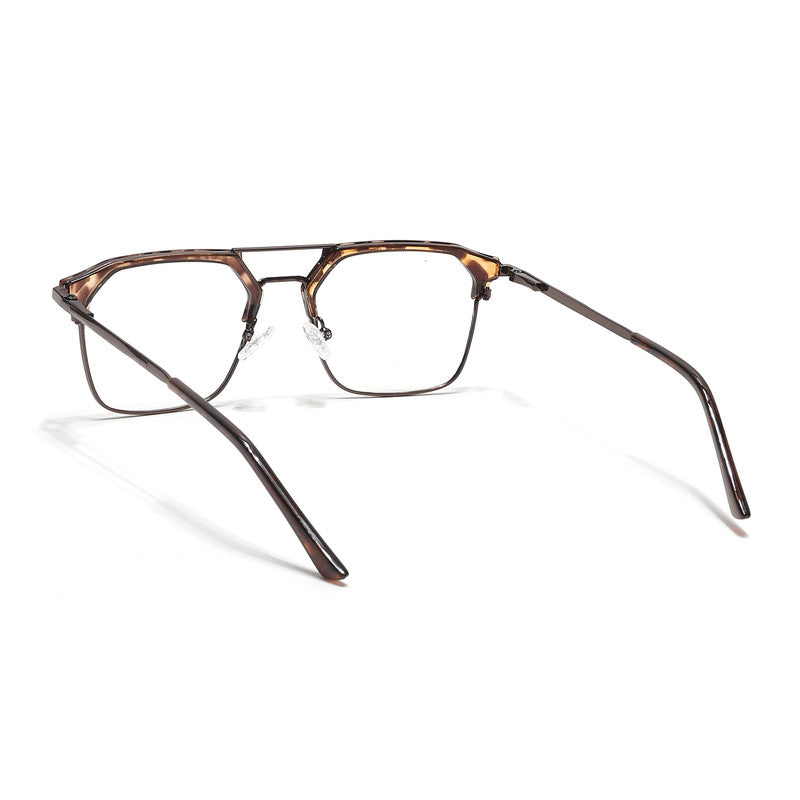 Eyejack Turbo Demi Brown Wayfarer Eyeglasses for Men & Women (202433CL940-C11)