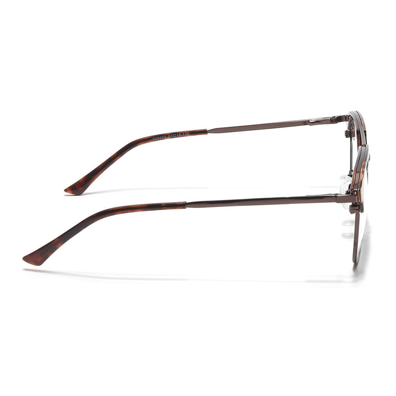 Eyejack Turbo Demi Brown Wayfarer Eyeglasses for Men & Women (202433CL940-C11)