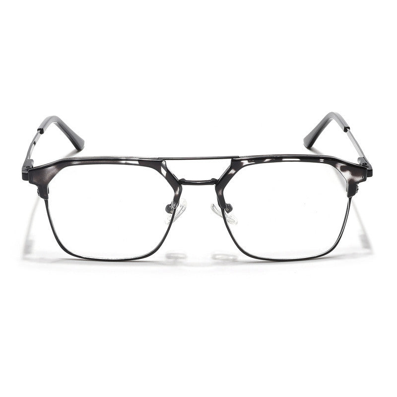 Eyejack Turbo Black & White Wayfarer Eyeglasses for Men & Women (202433CL941-C12)