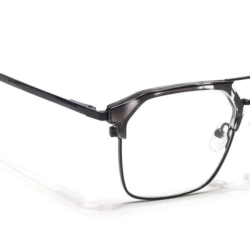Eyejack Turbo Black & White Wayfarer Eyeglasses for Men & Women (202433CL941-C12)