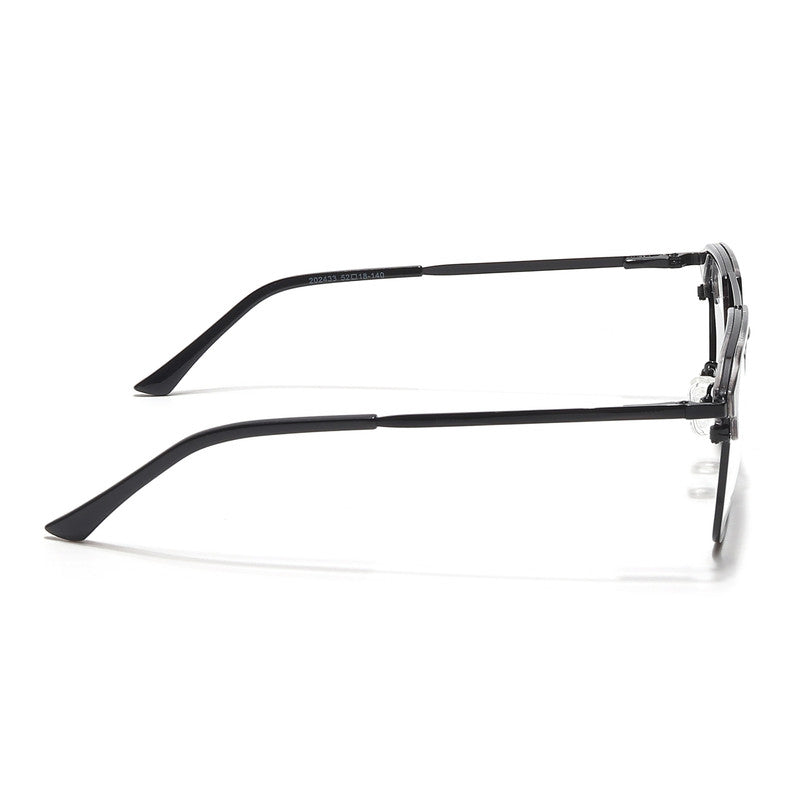 Eyejack Turbo Black & White Wayfarer Eyeglasses for Men & Women (202433CL941-C12)