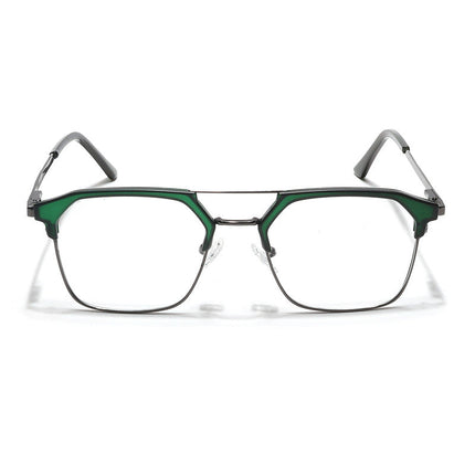 Eyejack Turbo Green & Black Wayfarer Eyeglasses for Men & Women (202434CL945-C4)