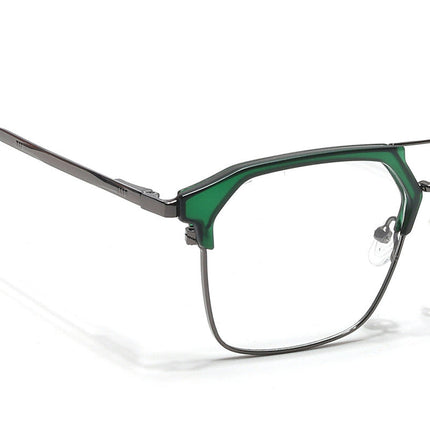 Eyejack Turbo Green & Black Wayfarer Eyeglasses for Men & Women (202434CL945-C4)