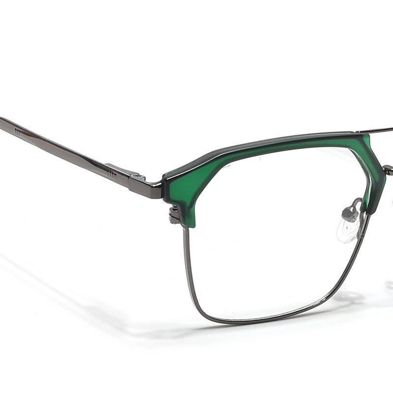 Eyejack Turbo Green & Black Wayfarer Eyeglasses for Men & Women (202434CL945-C4)