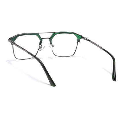 Eyejack Turbo Green & Black Wayfarer Eyeglasses for Men & Women (202434CL945-C4)