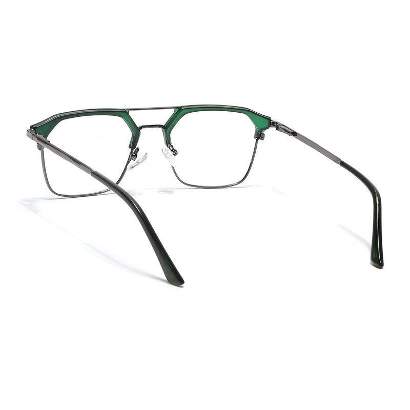 Eyejack Turbo Green & Black Wayfarer Eyeglasses for Men & Women (202434CL945-C4)