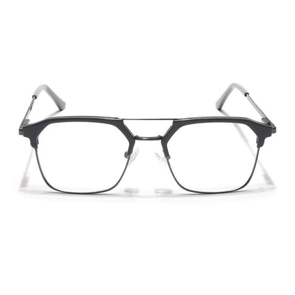 Eyejack Turbo Grey & Black Wayfarer Eyeglasses for Men & Women (202434CL947-C6)