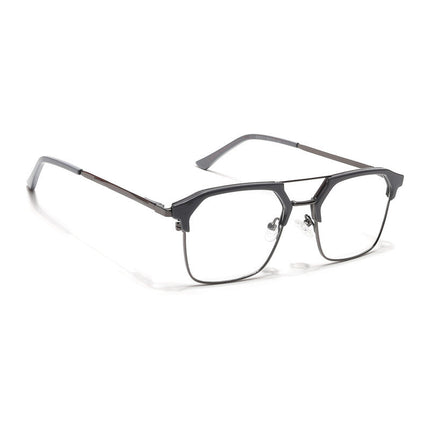 Eyejack Turbo Grey & Black Wayfarer Eyeglasses for Men & Women (202434CL947-C6)