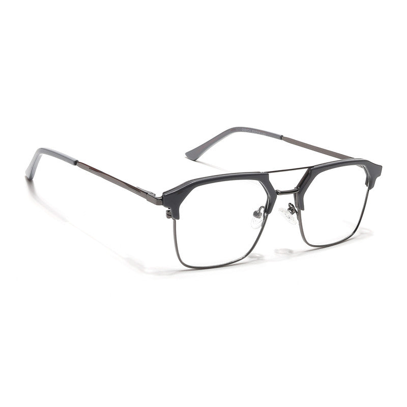 Eyejack Turbo Grey & Black Wayfarer Eyeglasses for Men & Women (202434CL947-C6)