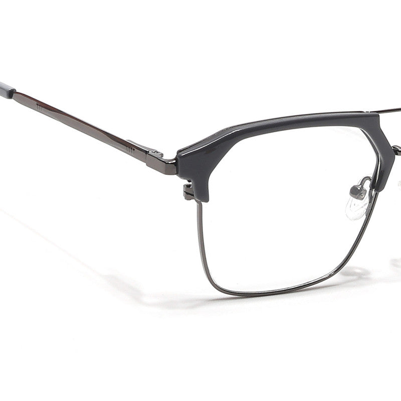 Eyejack Turbo Grey & Black Wayfarer Eyeglasses for Men & Women (202434CL947-C6)