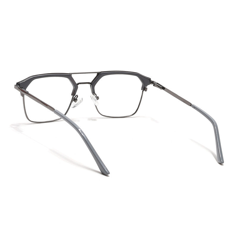 Eyejack Turbo Grey & Black Wayfarer Eyeglasses for Men & Women (202434CL947-C6)