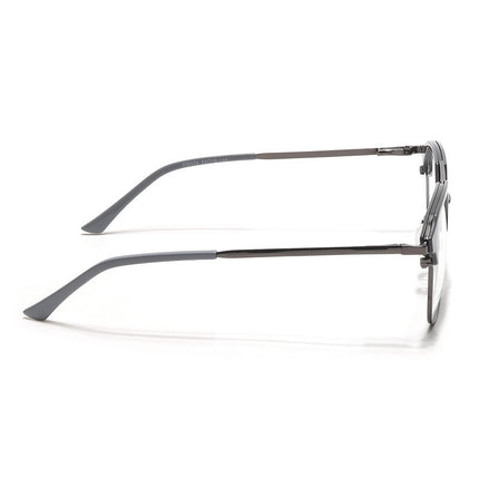 Eyejack Turbo Grey & Black Wayfarer Eyeglasses for Men & Women (202434CL947-C6)