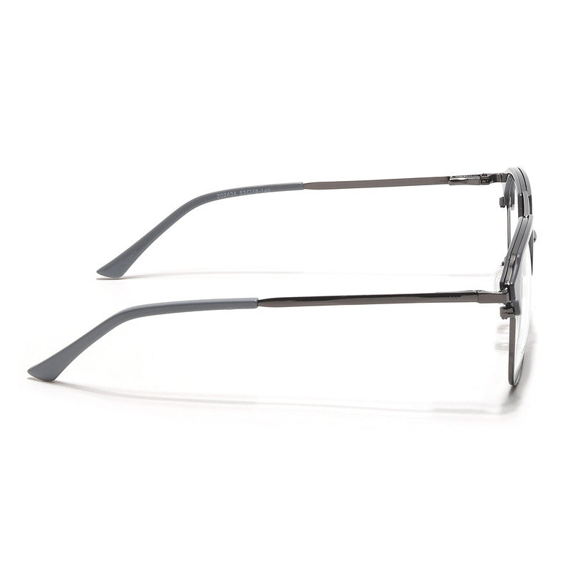 Eyejack Turbo Grey & Black Wayfarer Eyeglasses for Men & Women (202434CL947-C6)