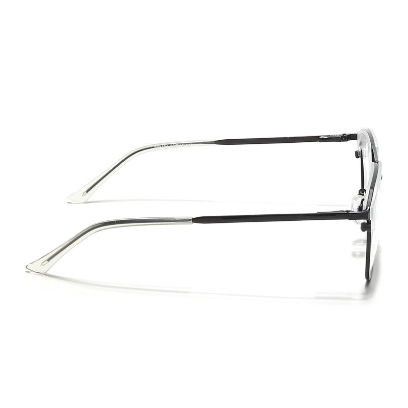 Eyejack Turbo Transparent & Black Wayfarer Eyeglasses for Men & Women (202434CL949-C8)