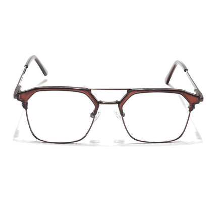 Eyejack Turbo Shine Brown Wayfarer Eyeglasses for Men & Women (202434CL951-C10)