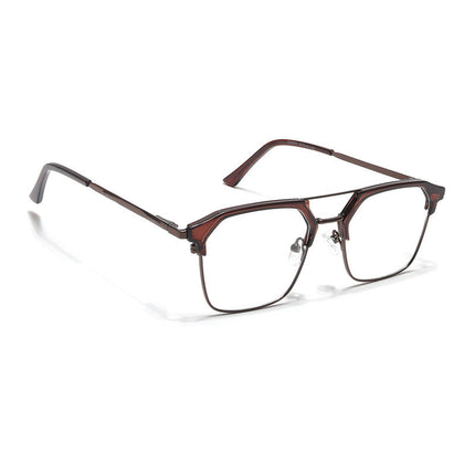 Eyejack Turbo Shine Brown Wayfarer Eyeglasses for Men & Women (202434CL951-C10)