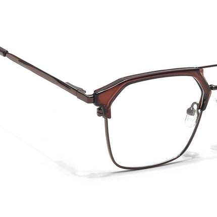 Eyejack Turbo Shine Brown Wayfarer Eyeglasses for Men & Women (202434CL951-C10)