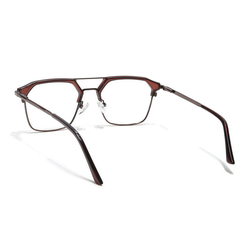 Eyejack Turbo Shine Brown Wayfarer Eyeglasses for Men & Women (202434CL951-C10)