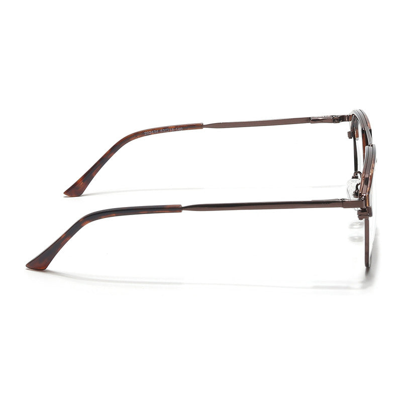 Eyejack Turbo Demi Brown Wayfarer Eyeglasses for Men & Women (202434CL952-C11)