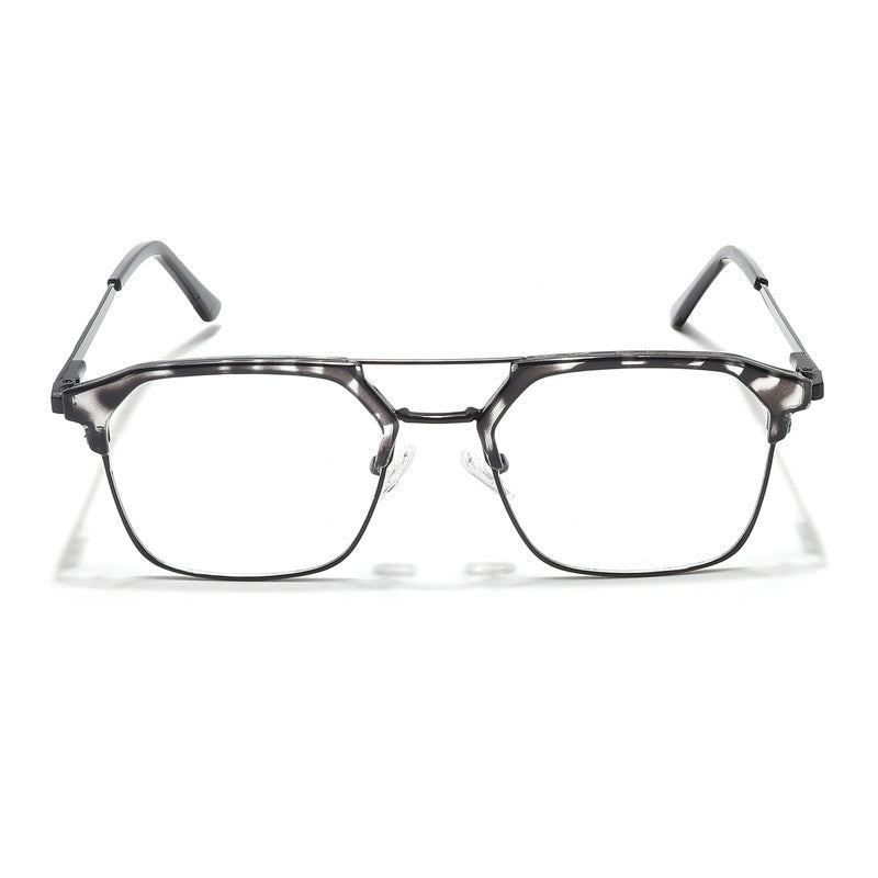 Eyejack Turbo Black & White Wayfarer Eyeglasses for Men & Women (202434CL953-C12)