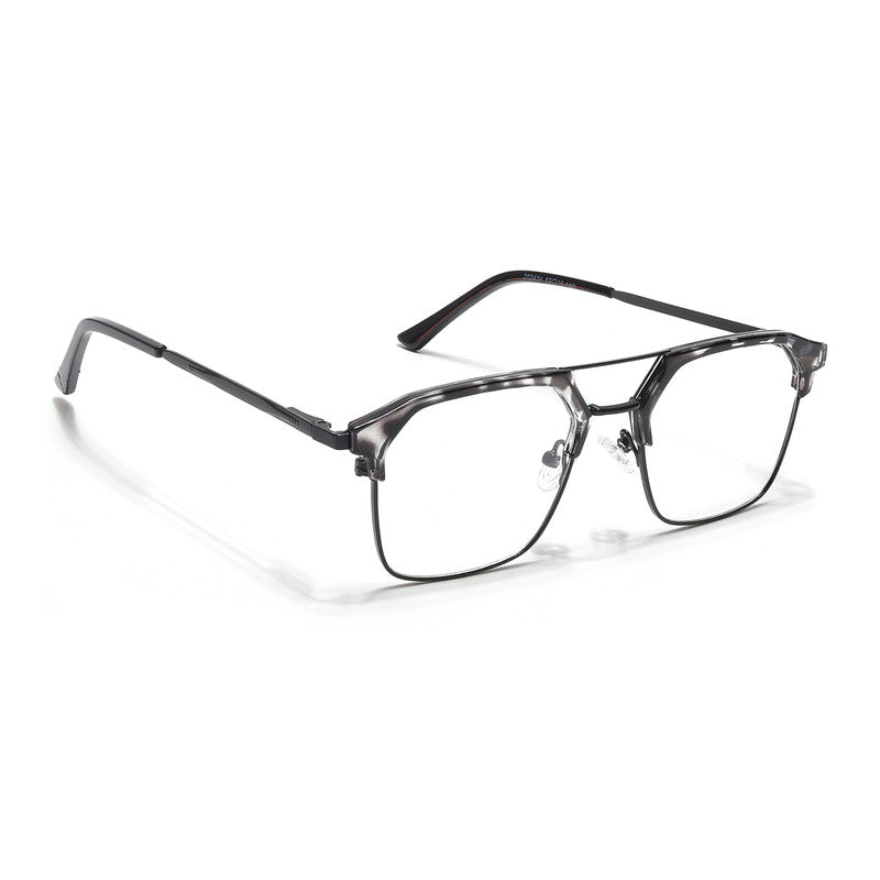 Eyejack Turbo Black & White Wayfarer Eyeglasses for Men & Women (202434CL953-C12)
