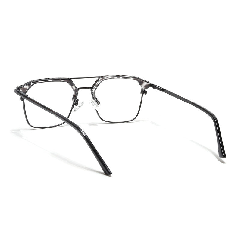Eyejack Turbo Black & White Wayfarer Eyeglasses for Men & Women (202434CL953-C12)