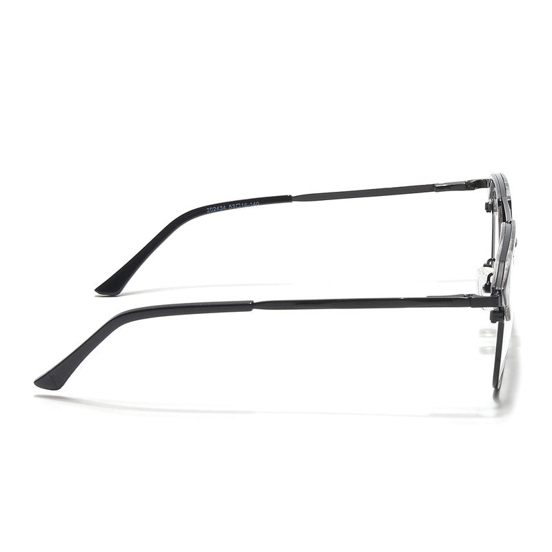 Eyejack Turbo Black & White Wayfarer Eyeglasses for Men & Women (202434CL953-C12)