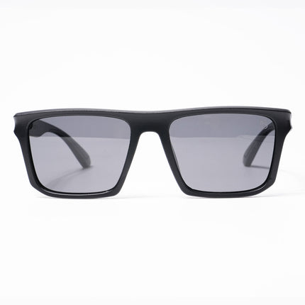 Eyejack Wayfarer Polarized Sunglasses for Men & Women (Black Lens | Matt Black Frame - 20243PCL534-C1)