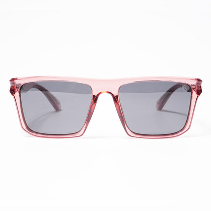 Eyejack Wayfarer Polarized Sunglasses for Men & Women (Black Lens | Wine Frame - 20243PCL537-C4)