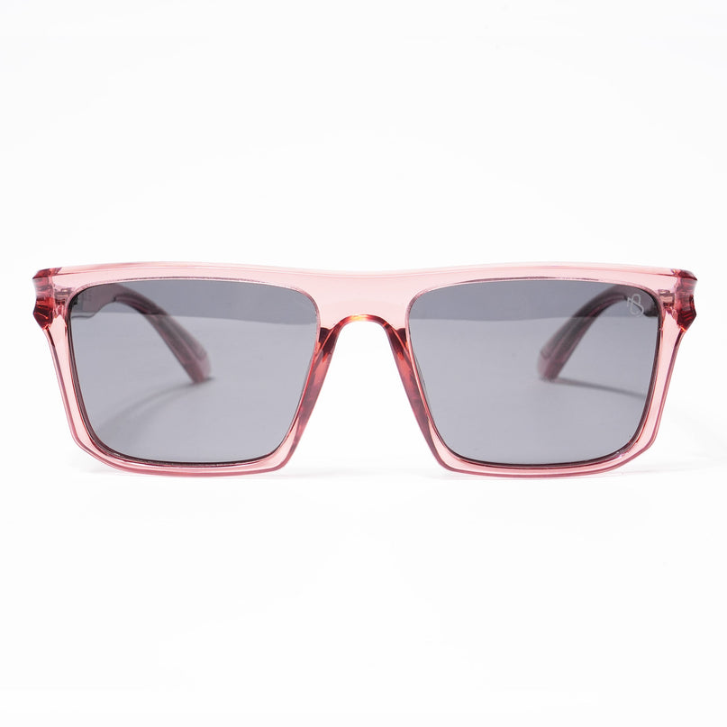 Eyejack Wayfarer Polarized Sunglasses for Men & Women (Black Lens | Wine Frame - 20243PCL537-C4)
